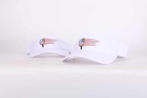 Avino Pickleball Gifts - Men's & Women's Pickleball Hats - color: White Visor
