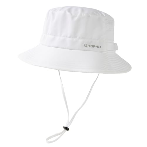 UVCoolix All-Day Comfort Bucket Sun Hat for Men Women,Lightweight Wide Brim UV Protection Boonie Outdoor,Beach,Golf - color: White, size: XX-Large