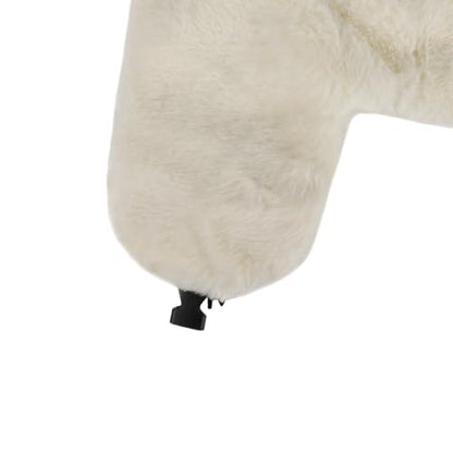 Womens Faux Fur Fuzzy Trapper Hat Winter Ear Flap Trooper Aviator Hat - color: White