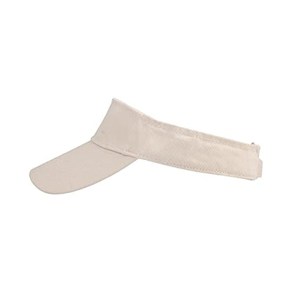 HH HOFNEN Sports Sun Visor Hats Cotton Adjustable Golf Caps for Men Women - color: #1b Beige