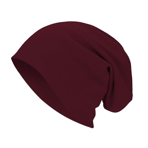 Unisex Slouchy Beanie Cotton Lightweight Beanie Hat Skull Cap Night Sleep Hat Hip-Hop Hat - color: Vine