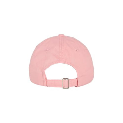 E BY ELIDAN NY Dad Hat, New York EST.1625 Cotton Baseball Cap Women & Men - color: Rose Pink-navy