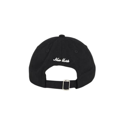 E BY ELIDAN NY Apple Dad Hat, New York Baseball Cap for Women Men - color: Black With White Apple