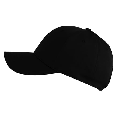 e4Hats.com 6 Panel Low Profile Structured Baseball Cap - color: Black