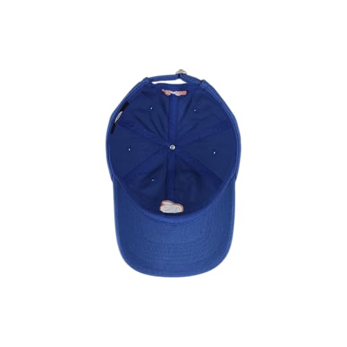 E BY ELIDAN NY Apple Dad Hat, New York Baseball Cap for Women Men - color: Royal Blue With Orange Apple