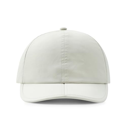 Clakllie Quick Dry 5 Panel Cap for Men Summer Folding Outdoor Hat Breathable Baseball Cap Unstructured Running Hiking Hats - color: Cduk-bssq2582-cream