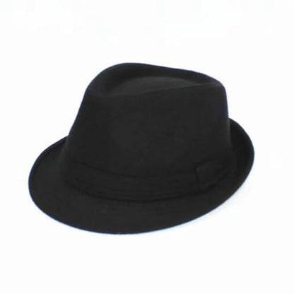 Mens Fedora Hats Classic Manhattan Womens Fedora Hat - color: Black