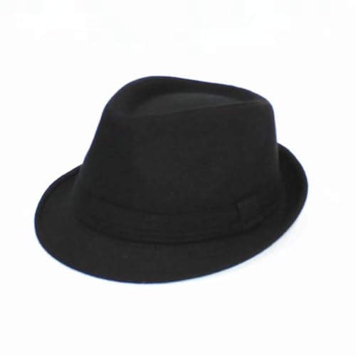 Mens Fedora Hats Classic Manhattan Womens Fedora Hat - color: Black