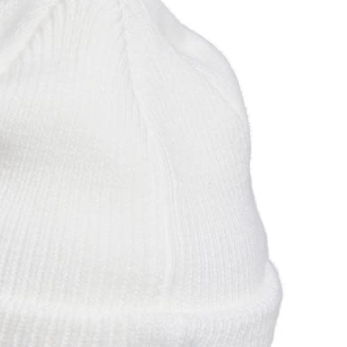 adidas Women's Script Fold Beanie - color: White/Clear Grey, size: One Size