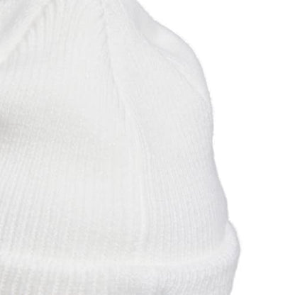 adidas Women's Script Fold Beanie - color: White/Clear Grey, size: One Size