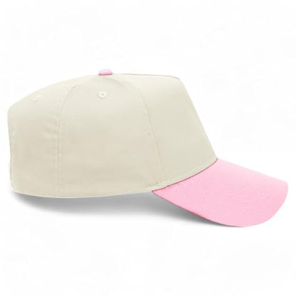 Maine Collegiate Hat - color: Pink/Natural