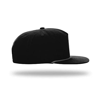 Richardson 256 Umpqua Grandpa Flip-Up Stay Pinch Cap Bundle w/Cap Catcher - color: Black W/ Black Rope