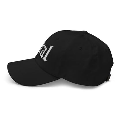 NX Feral Embroidered Curved Bill Cap Relaxed Fit Low Crown Adjustable Dad Hat - color: Black