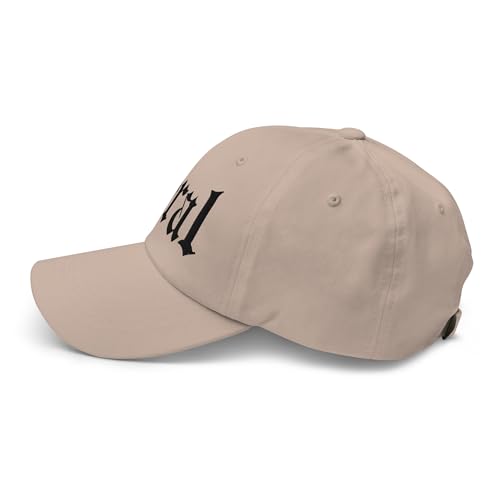 NX Feral Embroidered Curved Bill Cap Relaxed Fit Low Crown Adjustable Dad Hat - color: Stone