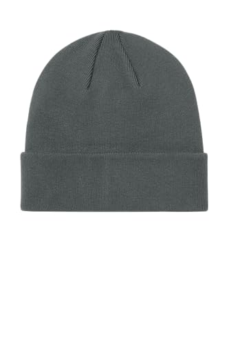 Mercer+Mettle Unisex Soft Blend Beanie | Lightweight Winter Hat for Men & Women, Double Layer Cuffed Design, Snug Fit - color: Storm Grey