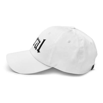 NX Feral Embroidered Curved Bill Cap Relaxed Fit Low Crown Adjustable Dad Hat - color: White