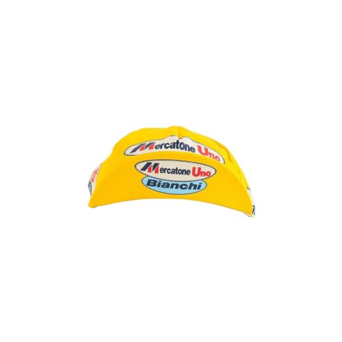 Retro Prestige Team Cycling Caps Classic L’Eroica Made in Italy - color: Mercatone Uno Bianchi, size: One Size