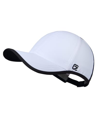 GADIEMKENSD Unstructured Hats UPF 50+ Lightweight Breathable Outdoor Cap for Men and Women - color: White, size: 7 1/4-7 5/8