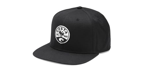 Costa Del Mar Isla Flat Brim Snapback Hat - color: Black