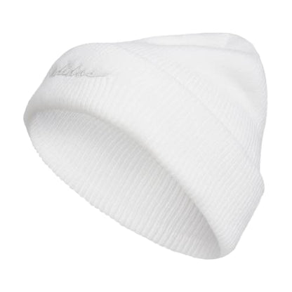 adidas Women's Script Fold Beanie - color: White/Clear Grey, size: One Size