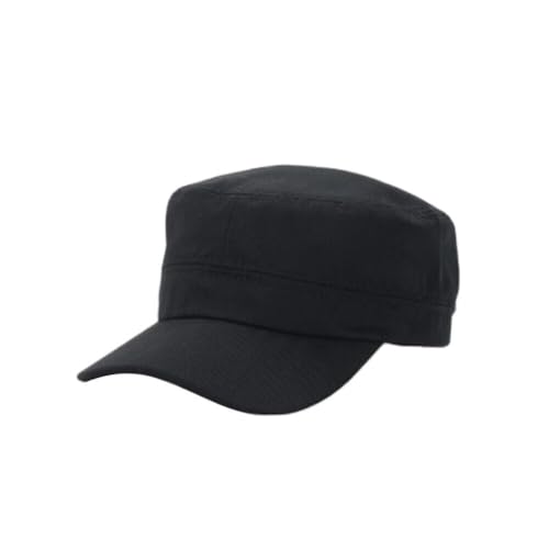 Magik US 1-2 Pc Cadet Army Cap Basic Everyday Military Style Hat Patrol Castro Hunting - color: Black 1 Pack