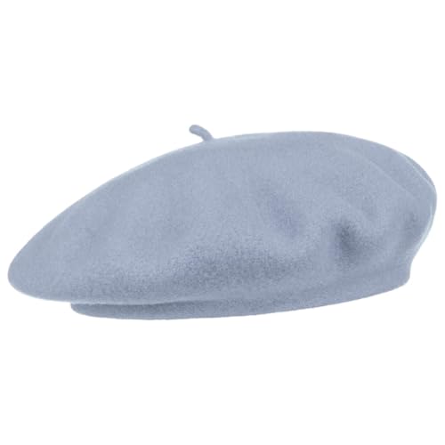Women's Beret Cashmere Wool French Hat Made in EU Women Autumn Winter - color: Light Blue, size: 6 7/8