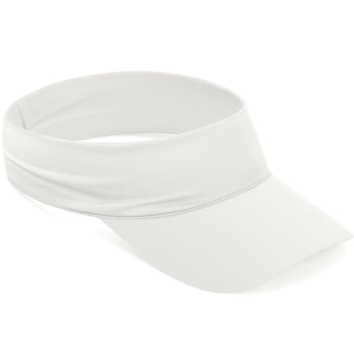 ROYBENS Cooling Visor Hat Women Men, Elastic Headband Sun Visor Golf Cap - color: White