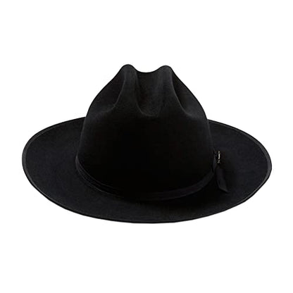 Stetson Men's Royal Deluxe Open Road - color: Black, size: 6 7/8