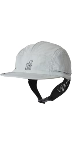Rip Curl Men's UPF 50+ Quick Dry High Profile Surf Hat with Removable Neck Flap - color: Storm Grey, size: Medium