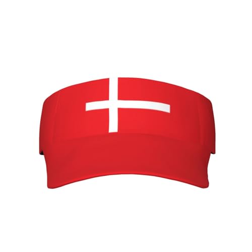 Cute Flag Visors Sun Protection Hats for Men Women Fashion Outdoor Sun Visor Hats Adjustable Summer Hat - color: Danish Flag 12