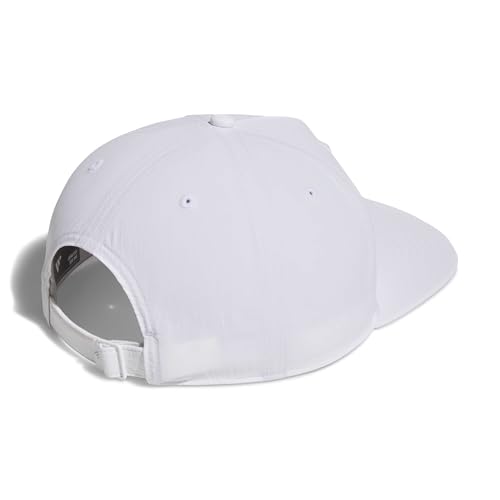 Adidas Unisex 5 Panel Crinkled Nylon Golf Hat - color: White, size: One Size