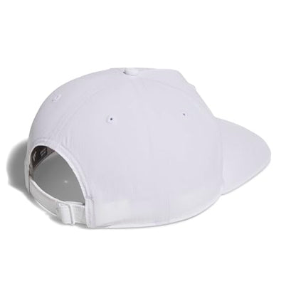 Adidas Unisex 5 Panel Crinkled Nylon Golf Hat - color: White, size: One Size