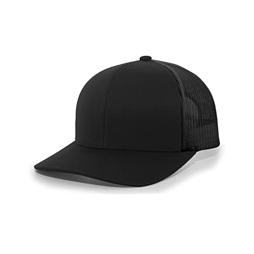 Pacific Headwear Snapback Trucker: Stylish Unisex Cap for All-Day Comfort - color: Black, size: One Size