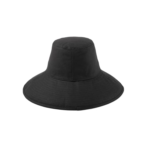 Lack of Color Holiday Bucket – Wide Brim Cotton Canvas Bucket Hat for Women, Hand-Finished with Secure Neck Tie, UPF 50+ - size: Small-Medium