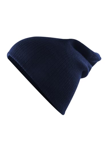 Century Star Kids Slouchy Beanie Halloween Costume Hat Winter Knit Cuff Toddler Boys Girls - color: Navy