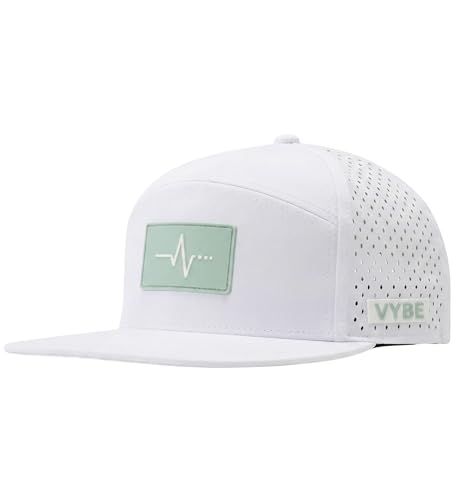 VYBE Performance Snapback Hat - Water-Repellent, Breathable Athletic Baseball Cap for Golf, Gym, Sports, Water - color: Pure Frequency