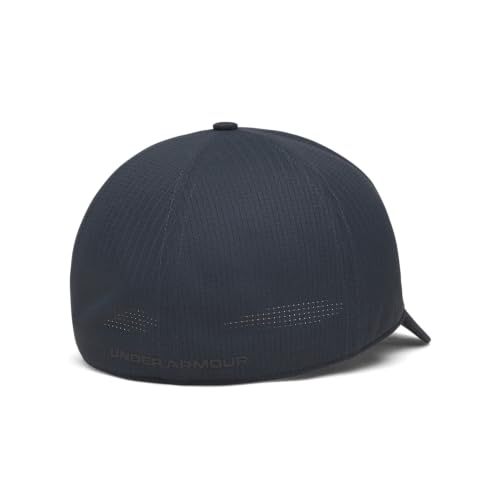 Under Armour Isochill ArmourVent Fitted Baseball Cap - color: (016) Anthracite / / Black, size: Medium-Large