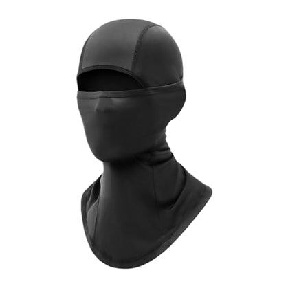 Balaclava Ski Mask Summer Cooling Face Cover Lightweight Shiesty Mask for Men Women UV Protector Unisex Motorcycle - color: Black - Hinged