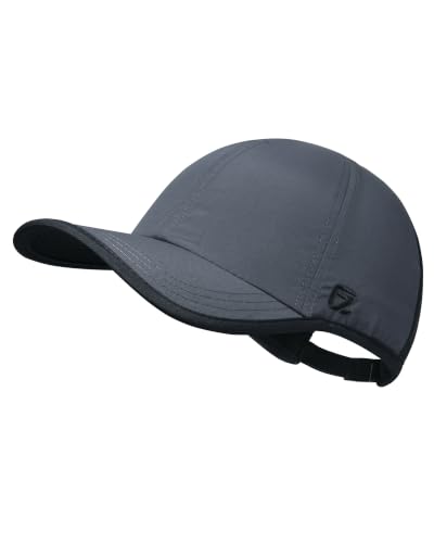 GADIEMKENSD Unstructured Hats UPF 50+ Lightweight Breathable Outdoor Cap for Men and Women - color: Dark Gray, size: 7 1/4-7 5/8