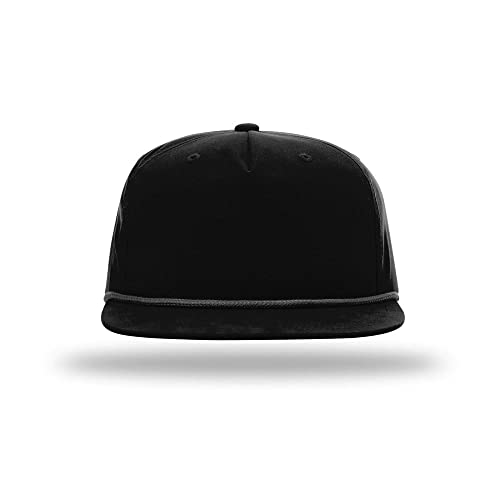 Richardson 256 Umpqua Grandpa Flip-Up Stay Pinch Cap Bundle w/Cap Catcher - color: Black W/ Black Rope