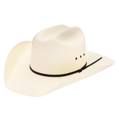 RESISTOL Denison 7X Bangora Straw Cowboy Hat - size: 7 3/8