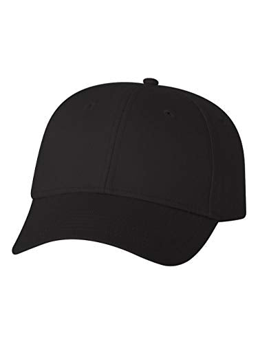 Valucap - Lightweight Twill Cap - VC100 - Adjustable - Black