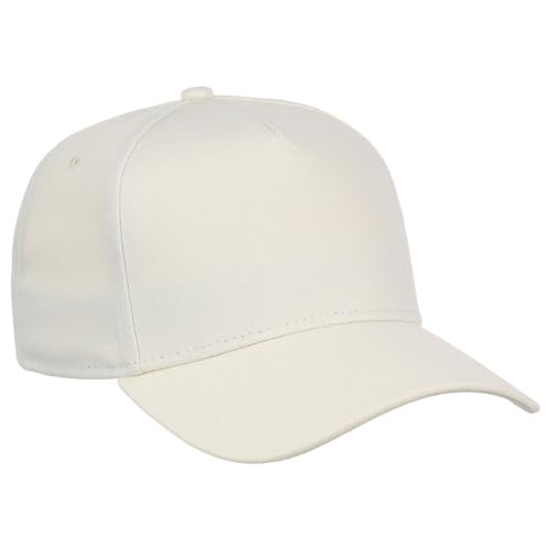 Lids Blank Hook Shot A-Frame Adjustable Snapback Hat – Breathable Mesh & Lightweight | Curved Bill | One Size Fits Most - color: Ivory