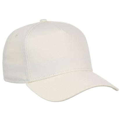 Lids Blank Hook Shot A-Frame Adjustable Snapback Hat – Breathable Mesh & Lightweight | Curved Bill | One Size Fits Most - color: Ivory