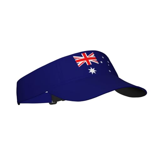 Cute Flag Visors Sun Protection Hats for Men Women Fashion Outdoor Sun Visor Hats Adjustable Summer Hat - color: Australian Flag, 6