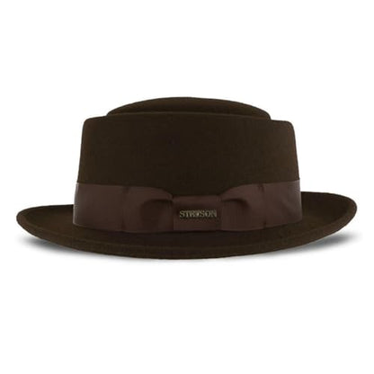 Stetson Cranston Men's Wool Dress Hat - color: Chocolate, size: Medium
