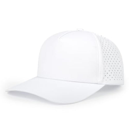 Quick Dry Baseball Cap Waterproof Snapback Trucker Golf Hat for Men Women - color: White