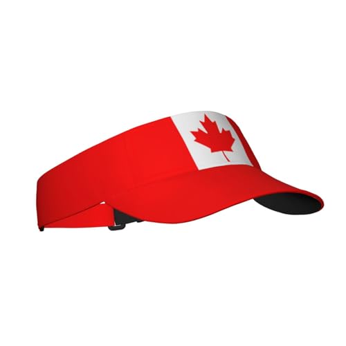 Cute Flag Visors Sun Protection Hats for Men Women Fashion Outdoor Sun Visor Hats Adjustable Summer Hat - color: Canadian Flag 5
