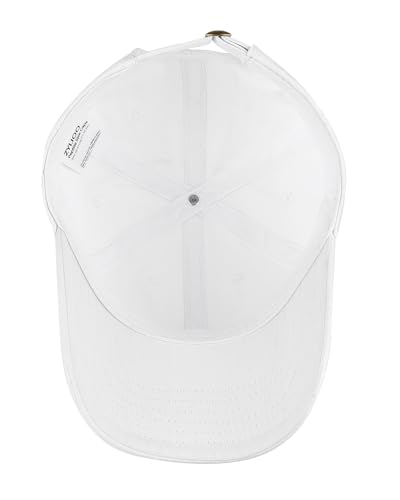Zylioo Small Baseball Cap for Men Women, Adjustable Unstructured Dad Hat - color: White-fits 21.7"-22.4"/55cm-57cm