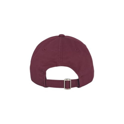 NY 3D Embroidered Dad Hat - New York Baseball Cap - color: Burgundy-black